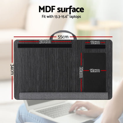 Artiss Lap Desk Laptop DeskS Portable w/ Wrist-rest Phone Slot Mouse Pad 55CM - Image 4