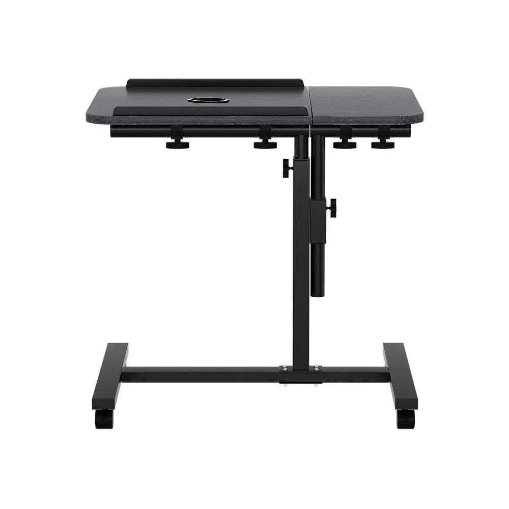 Artiss Laptop Desk Table Fan Cooling Black 60CM - Image 3