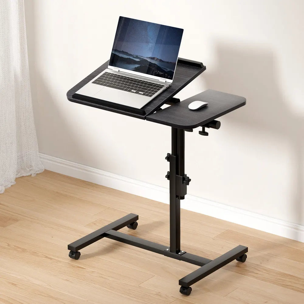 Artiss Laptop Desk Table Fan Cooling Black 60CM - Image 9