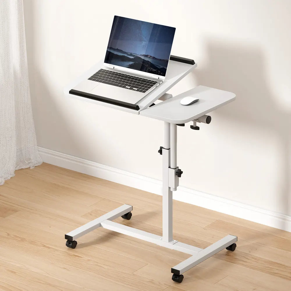 Artiss Laptop Desk Table Fan Cooling White 60CM - Image 9