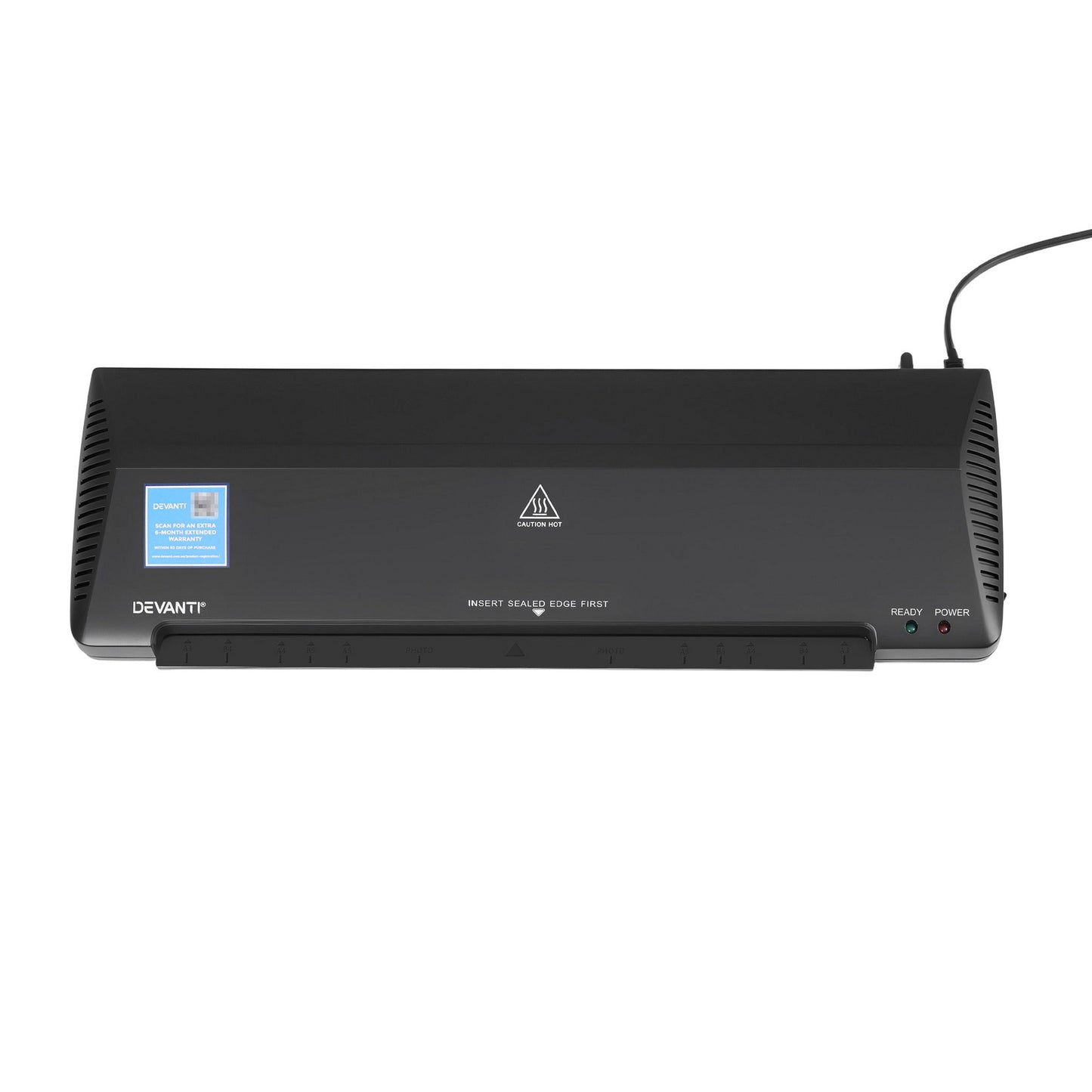 Devanti A3 Laminator Machine, Hot & Cold Thermal Fast Lamination Anti-Jam Laminator for Office School Home Document Photo Card Handmade A3 A4 A5 A6, Black - Image 3