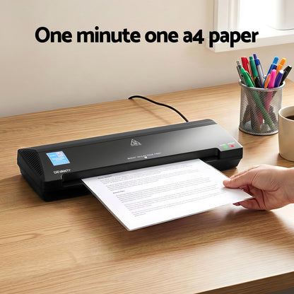 Devanti A3 Laminator Machine, Hot & Cold Thermal Fast Lamination Anti-Jam Laminator for Office School Home Document Photo Card Handmade A3 A4 A5 A6, Black - Image 6