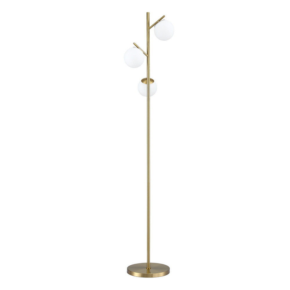 Artiss 3-Light Tree Floor Lamp 165cm Tall Standing Light with Sphere Glass Shades for Modern Homes - Image 3