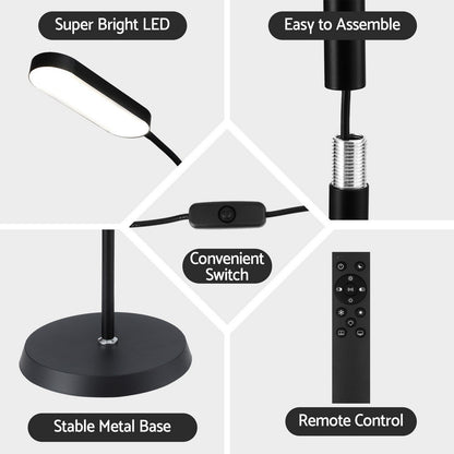 Artiss LED Floor Lamp with Remote Control & 4 Color Temperature Reading Living Room Bedroom Office - Image 6