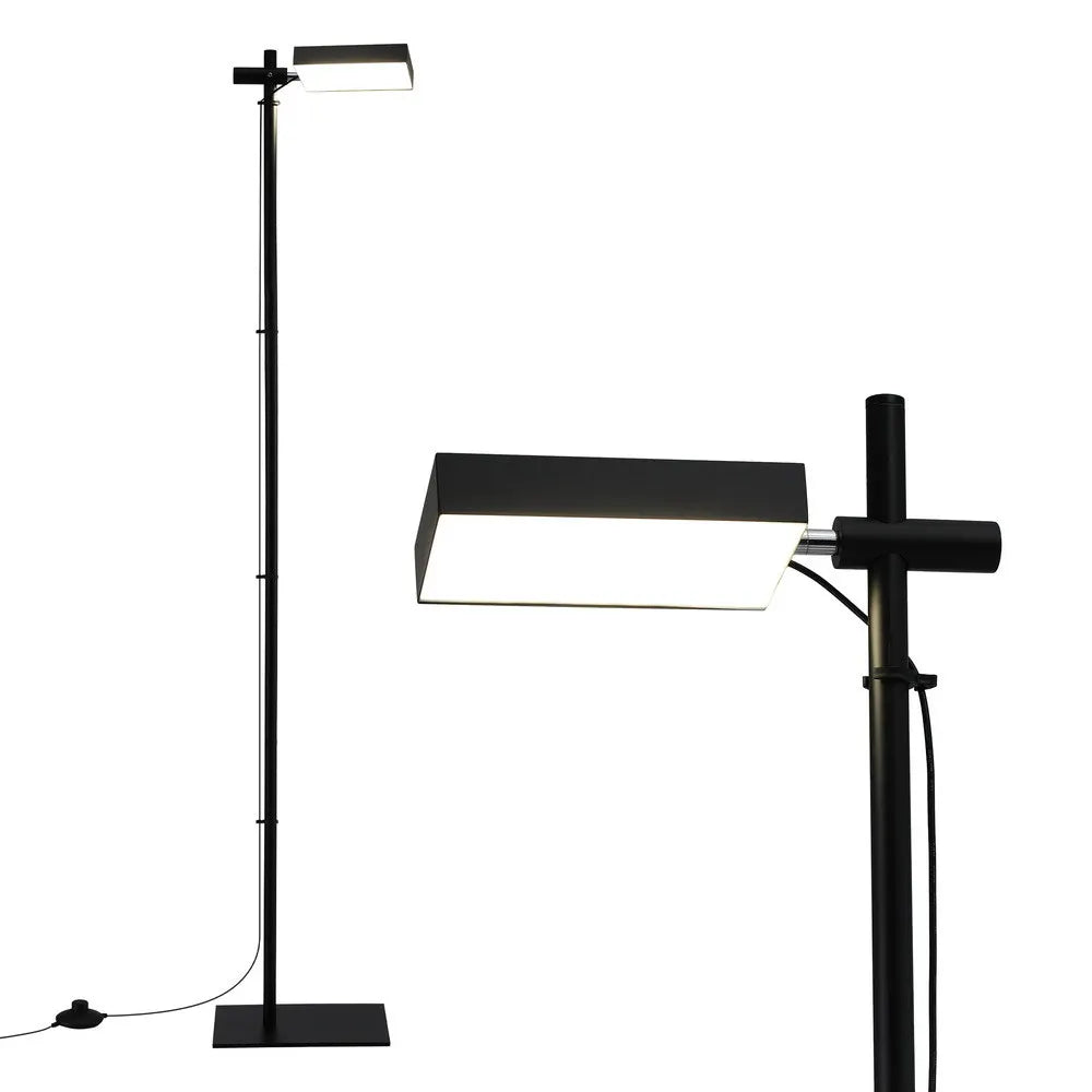 Artiss LED Floor Lamp, Modern Reading Lamp 360~ Rotating Adjustable Light Head,12W Standing Lamp for Living Room, Bedroom Office