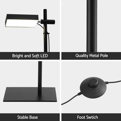 Artiss LED Floor Lamp, Modern Reading Lamp 360~ Rotating Adjustable Light Head,12W Standing Lamp for Living Room, Bedroom Office - Image 6