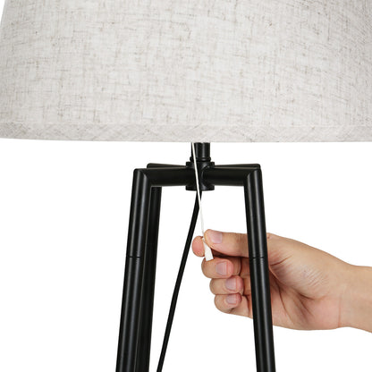 Artiss Floor Lamp 2 Tier Shelf Storage LED Light Stand Home Living Room Upright - Image 4