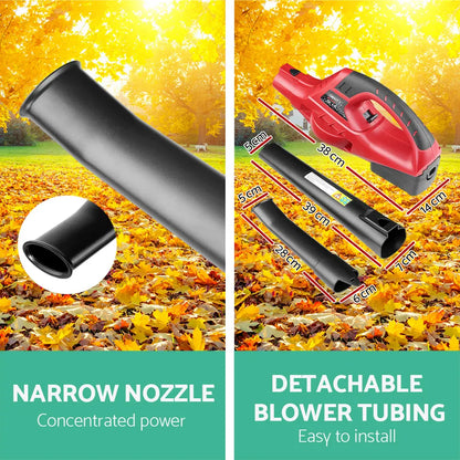 Giantz 20V Cordless Leaf Blower Garden Lithium Electric Battery Nozzles 2-Speed - Image 4
