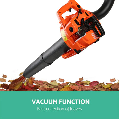 Giantz 25.4cc Petrol Leaf Blower Vacuum 2-in-1 Garden Vac Mulcher Blower Orange - Image 4
