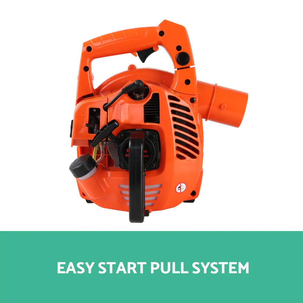 Giantz 25.4cc Petrol Leaf Blower Vacuum 2-in-1 Garden Vac Mulcher Blower Orange - Image 9