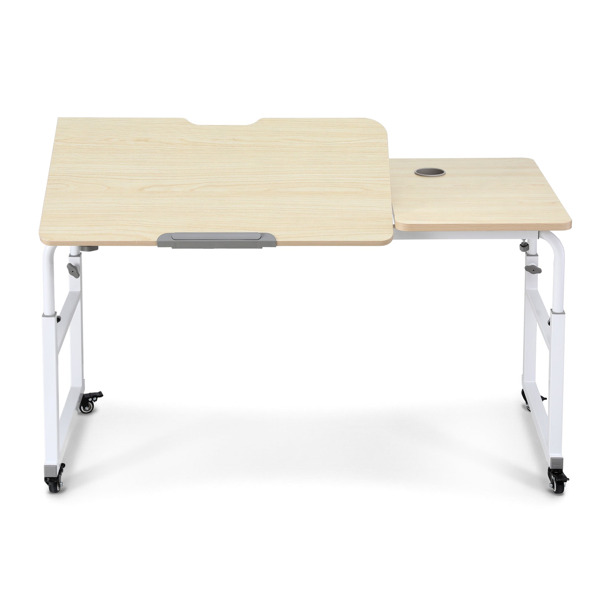 Artiss Mobile Laptop Desk Overbed Table Adjustable Computer Stand Bedside Cart - Image 3
