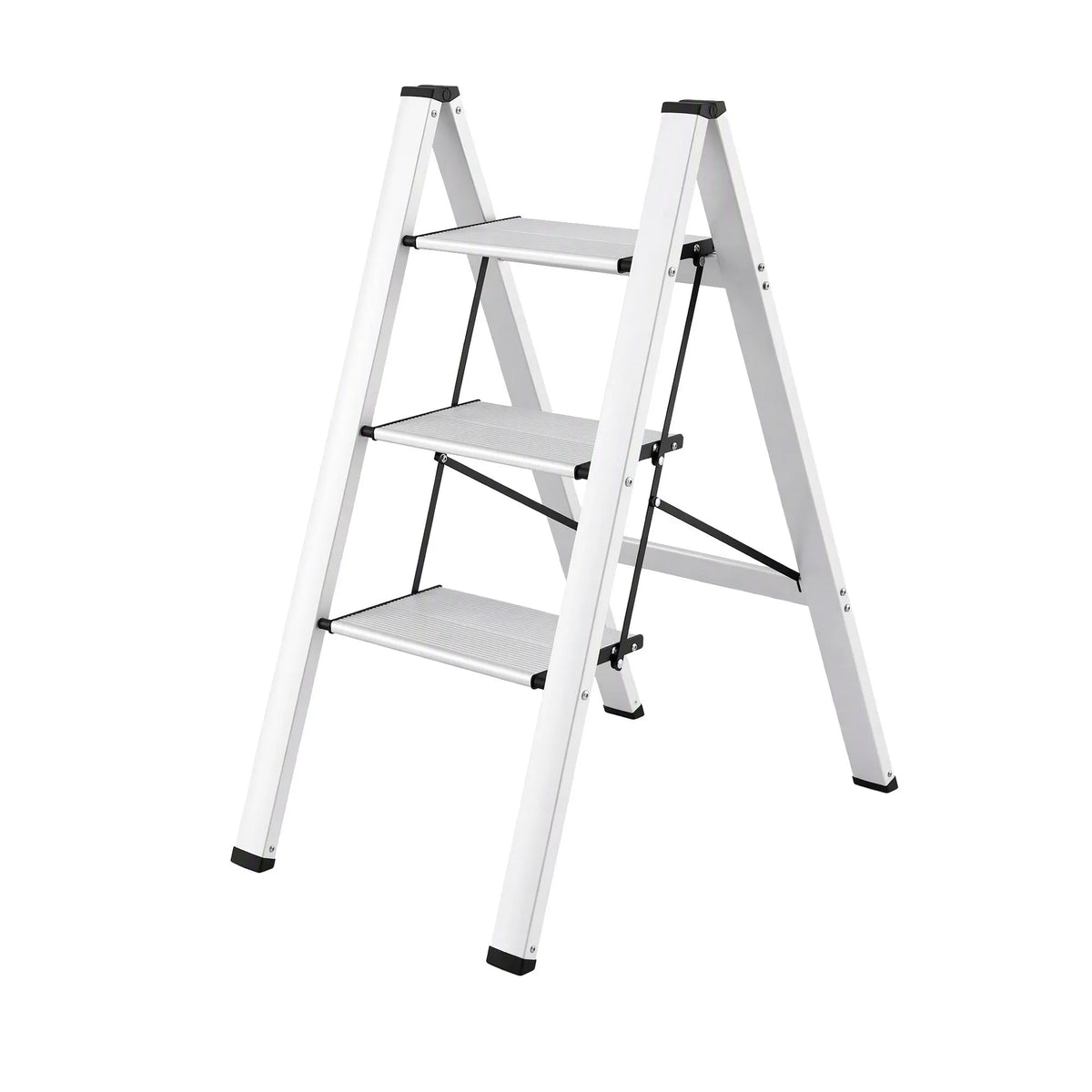 Giantz 3 Step Ladder Multi-Purpose Folding Aluminium Light Weight Platform - Image 2