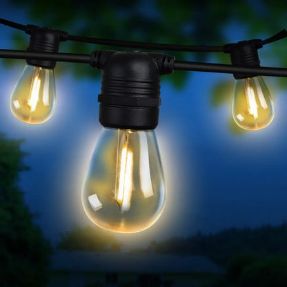 14m LED Festoon String Lights Christmas Decorations Wedding Party Outdoor Garden - Image 8