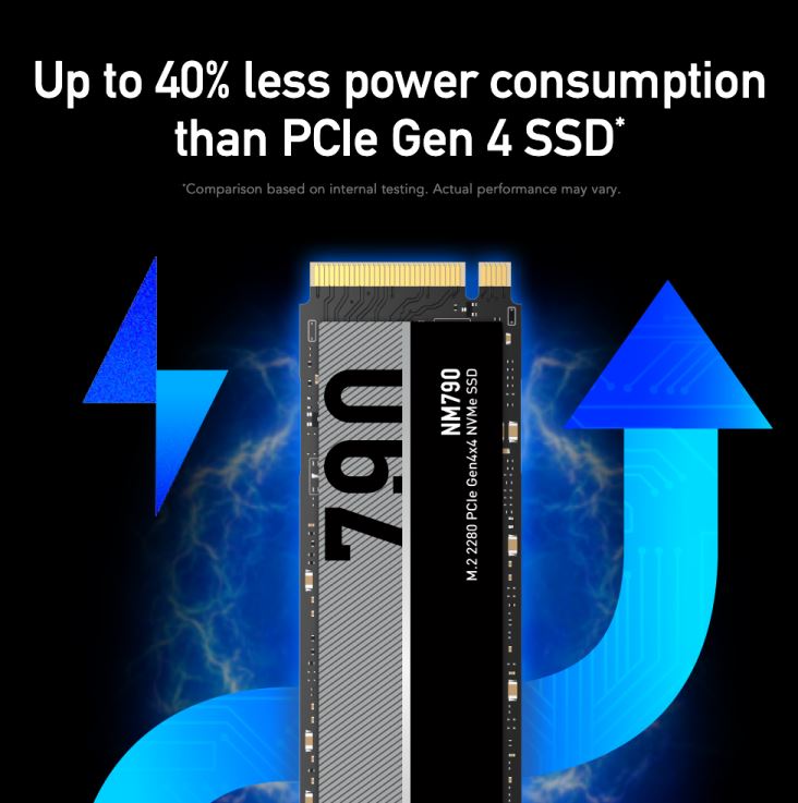 Lexar LNM790X001T-RNNNG Internal SSD 1TB M.2 2280 PCIe Gen 4x4 NVMe SSD up to 7400MB/s read, 6500... - Image 4
