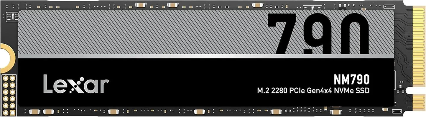 Lexar LNM790X004T-RNNNG Internal SSD 4TB M.2 2280 PCIe Gen 4x4 NVMe SSD up to 7400MB/s read, 6500...