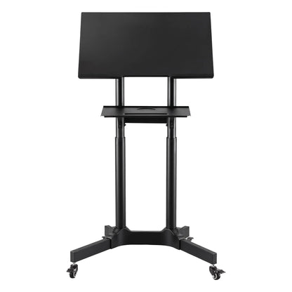 Artiss Mobile Lectern Stand, Adjustable Sit-to-Stand Presentation Podium w/ Wheels Black - Image 5