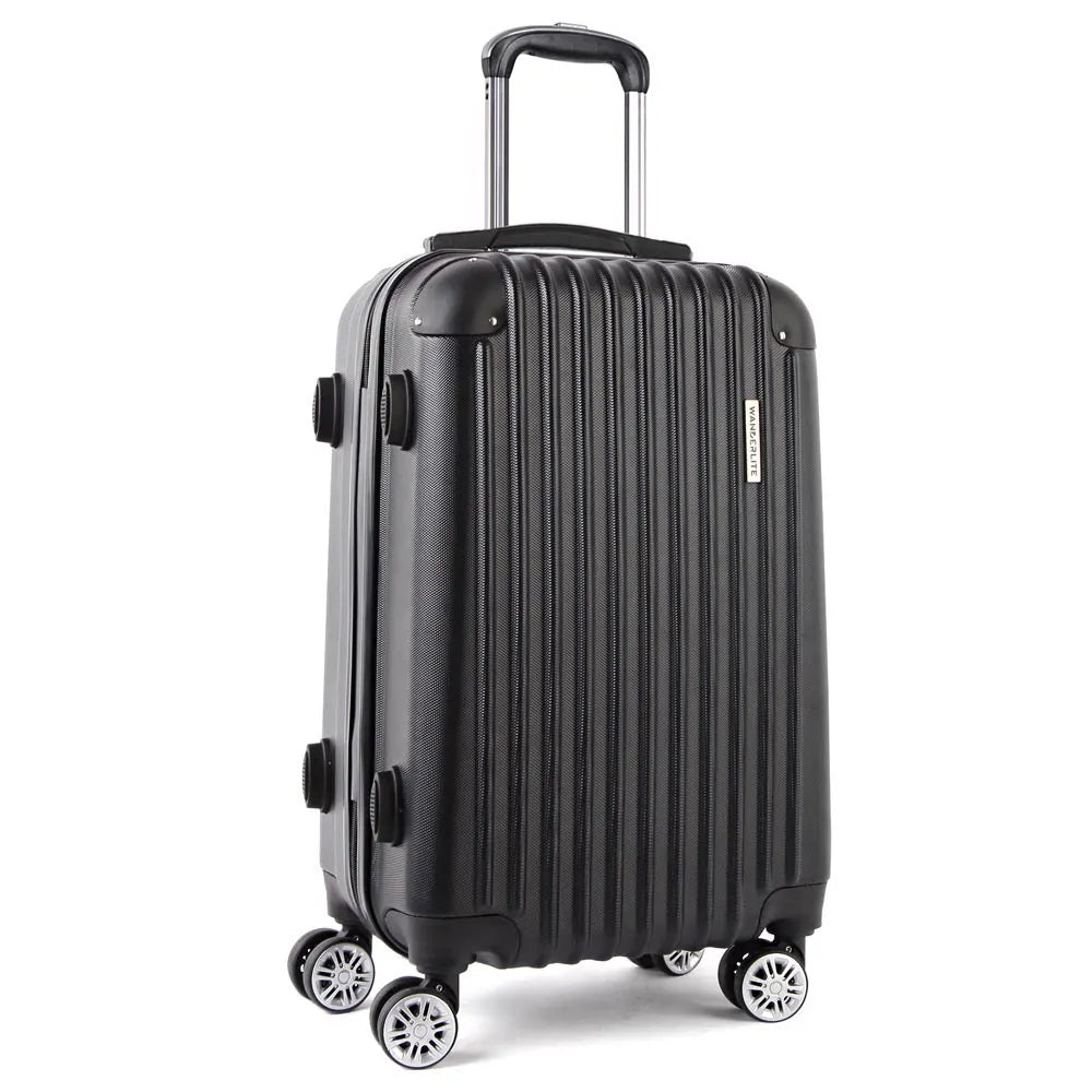 Wanderlite 28 Inch Luggage with TSA Lock Spinner Carry On Hard Shell Travel Suitcase Luggage Case Black - Image 8