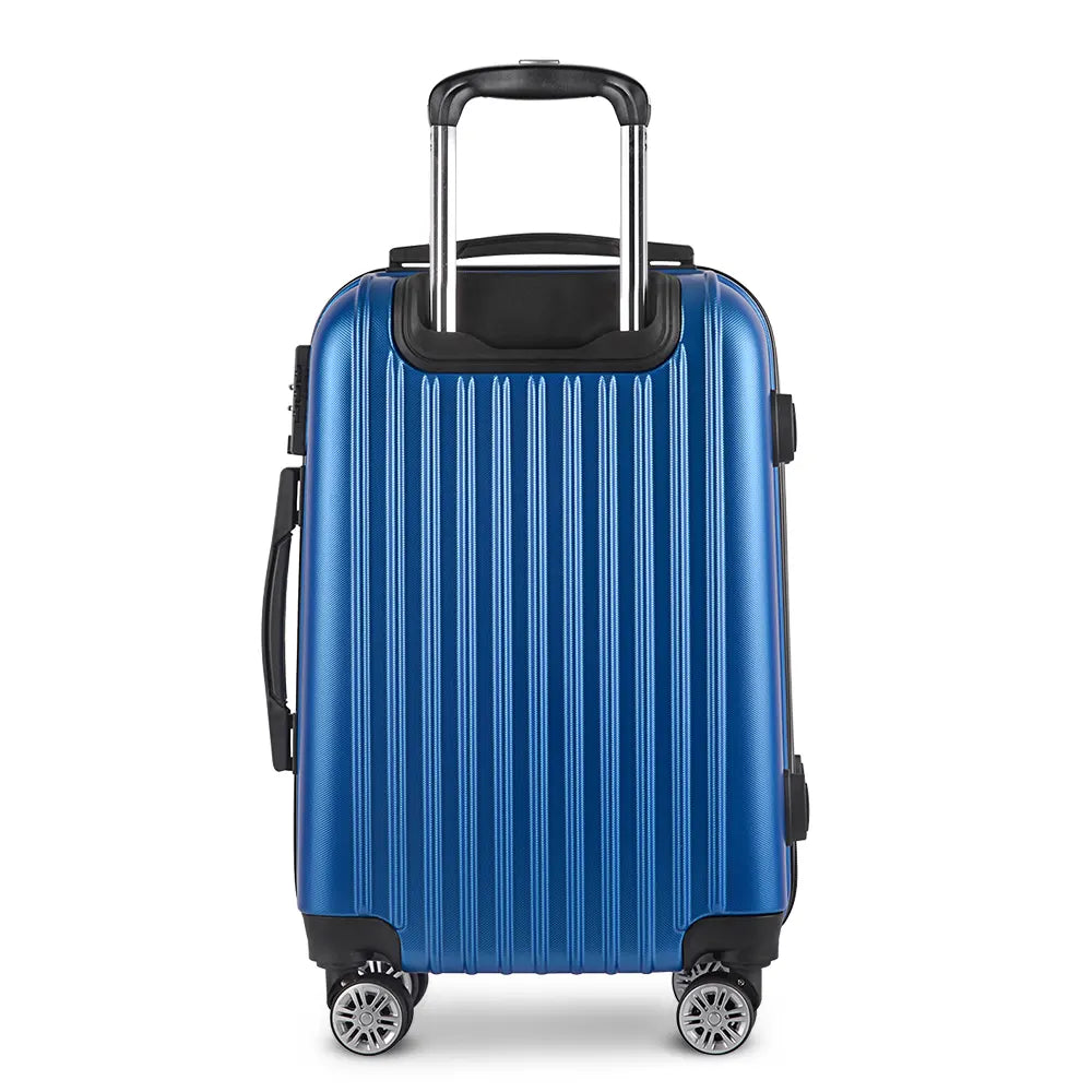 Wanderlite 28 Inch Luggage with TSA Lock Spinner Carry On Hard Shell Travel Suitcase Luggage Case Blue - Image 3