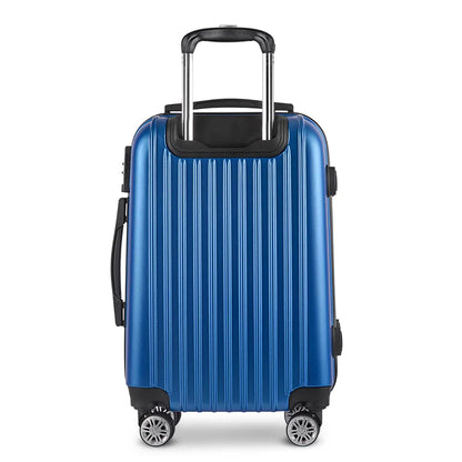 Wanderlite 28 Inch Luggage with TSA Lock Spinner Carry On Hard Shell Travel Suitcase Luggage Case Blue - Image 3