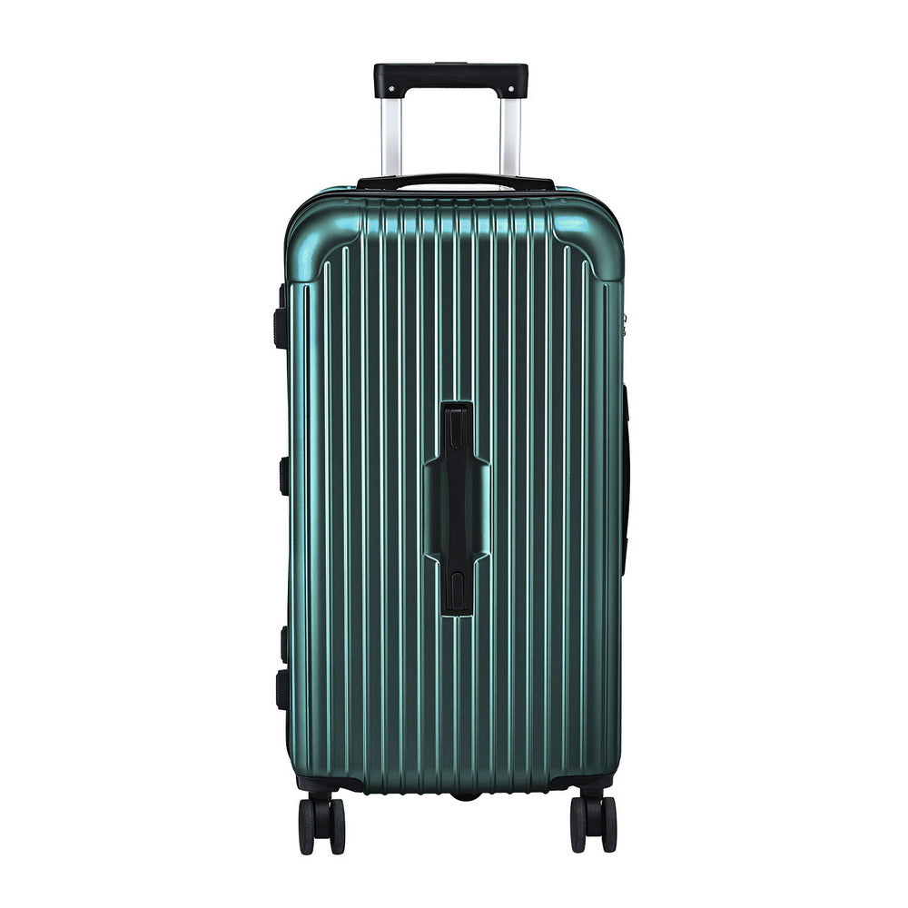 Wanderlite 28" Trunk Luggage Suitcase Travel 5 Wheels Type-C Port TSA Green - Image 3