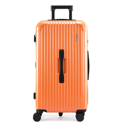 Wanderlite 28" Trunk Luggage Suitcase Travel 5 Wheels Type-C Port TSA Orange - Image 3