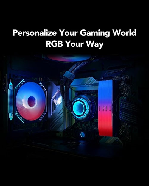 Lexar LD5U24G76C38BR-RGD ARES 2nd Gen U-DIMM DDR5 7600 48GB Kit (24GB*2), CL38,  RGB Black,  dual... - Image 3