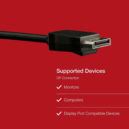 Shintaro 1m DisplayPort to DisplayPort Cable V1.4 - 4K, Secure Lock Connector - Display Accessories - Image 5