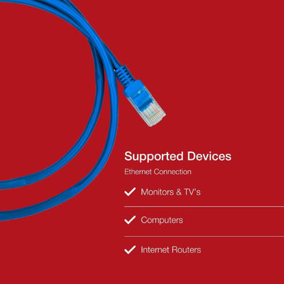 Shintaro Cat6 24 AWG Patch Lead Blue 2m - High Quality Ethernet Cable for Wired Networks - Networ... - Image 4