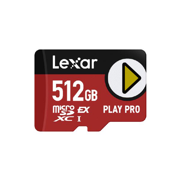 Lexar 512GB PLAY PRO microSDXC Express Card - High performance, up to 900MB/s read and 600MB/s wr...