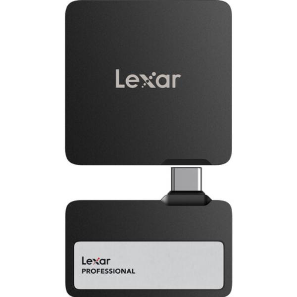 Lexar Professional GO SL400 Portable SSD with Hub, USB 3.2 Gen 2, 2TB, Black, 2 Years Warranty...