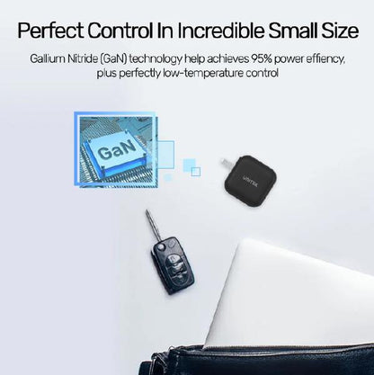 KIT- BUY 10 x Unitek PD66W GaN 3-Port Travel Chargers (Black) + 10 x FREE Unitek 1.2m 3-in-1 USB... - Image 2