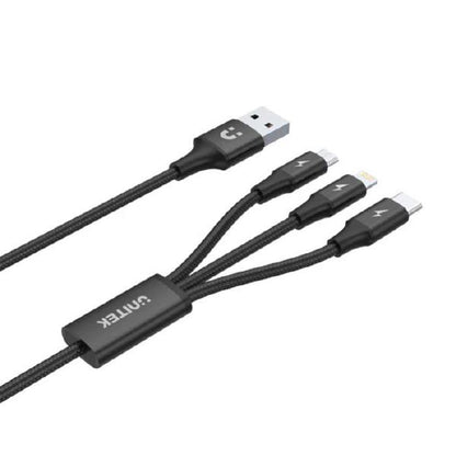 KIT- BUY 10 x Unitek PD66W GaN 3-Port Travel Chargers (Black) + 10 x FREE Unitek 1.2m 3-in-1 USB... - Image 9