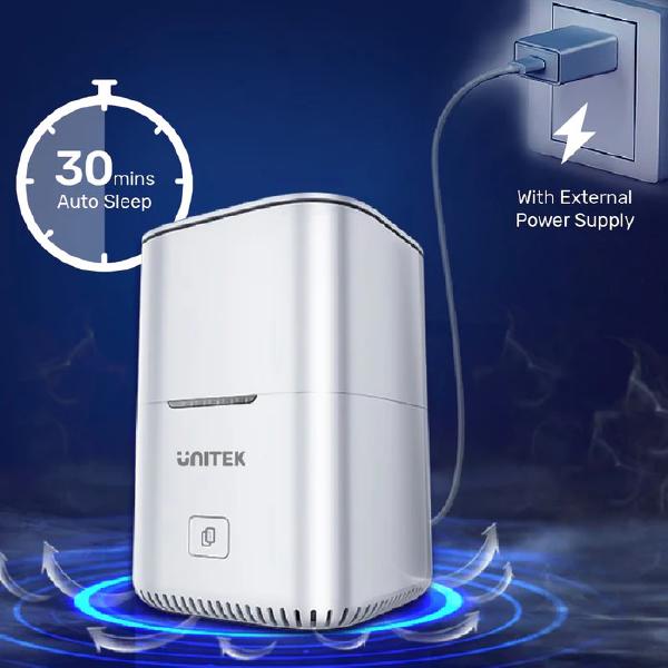 Unitek USB-C to 2.5" Dual SATA 6G Hard Disk Docking Station with Offline Clone, AU 5V2A Power Ada... - Image 5