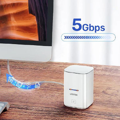 Unitek USB-C to 2.5" Dual SATA 6G Hard Disk Docking Station with Offline Clone, AU 5V2A Power Ada... - Image 6