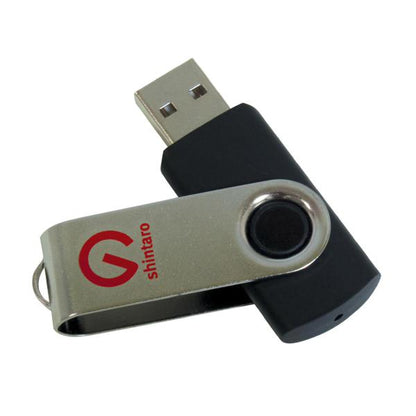 Shintaro 16GB Rotating USB 3.2 Pocket Disk - Fast Transfer & USB 2.0 Compatible - USB Pocket Drive