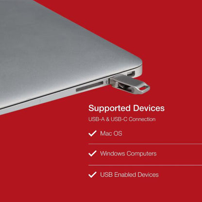 Shintaro 64GB Mini Dual Port Pocket Disk Drive - High-Speed Dual USB-C & USB-A, USB 3.0 Portable... - Image 5