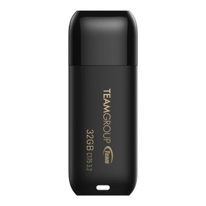 Team Group C175 USB 3.2 G1 Flash Drive 32GB, Read (Max) 75MB/s Black - USB Pocket Drive