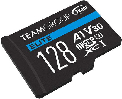 Team Group Elite A1 MicroSDXC Memory Card 128GB, R/W (Max) 100MB/s 50MB/s, 1500/500 IOPs, V30, UH... - Image 2