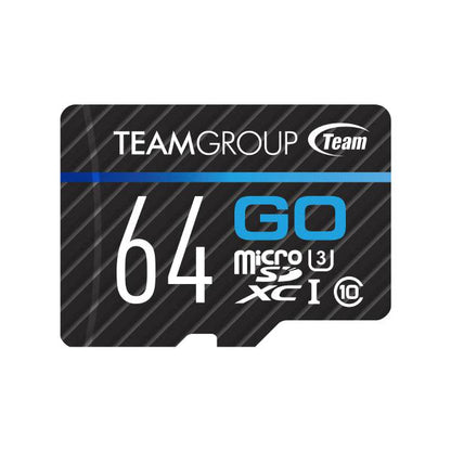 Team Group Go 4K MicroSDXC Memory Card 64GB, R/W (Max) 100MB/s 50MB/s, V30, UHS-I U3 With SD Adap... - Image 2