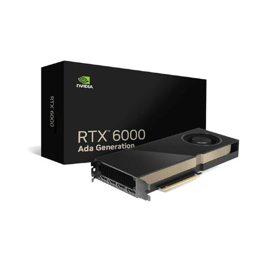 NVIDIA RTX 6000 Ada, 48GB, GDDR6 384-bit, 960 GB/s, PCIe 4.0 x 16 , Dual Slot, 4x Mini DisplayPor...
