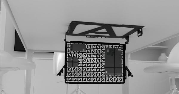 Atdec Device Storage Hinged Panel for Under Desks and Tables. Max Load: 8kg. Universal Mounting f...