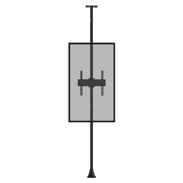 Atdec ADBS-1-4FCF Single Floor-to-Ceiling Mount. Max Load: 50kg. VESA up to 400x400. Black. 10 Ye... - Image 3