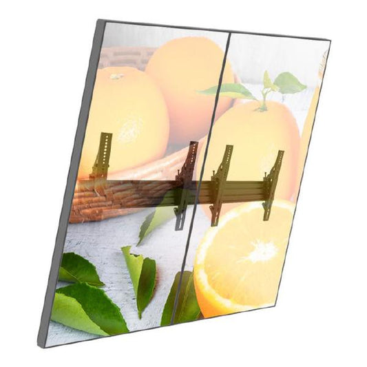 Atdec 2x1 Wall Menu Board Mount (1.25m rail), tilting angle. Max load per display: 50kg - Wall Mo...