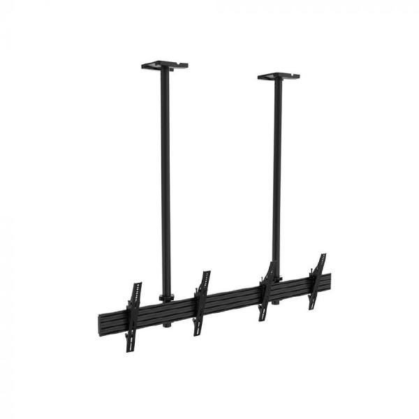 Atdec 2x1 ceiling menu board mount, twin pole, 1.75m rail, tilting angle. Max load per display: 5...