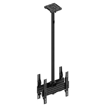 Atdec Back-to-back ceiling mount, single pole, 0.48m rail, tilting angle. Max load per display: 5... - Image 2