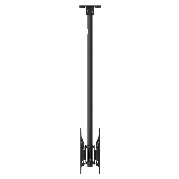 Atdec Back-to-back ceiling mount, single pole, 0.48m rail, tilting angle. Max load per display: 5... - Image 4