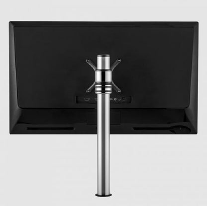 Atdec Single Monitor Short Arm Mount on Post. Max load: 8kg. VESA up to 100x100. Polished Silver.... - Image 2