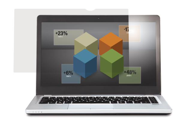 3M Anti-Glare Filter, 13.3", 16:9, Anti-Glare, For Raised Bezel,Touch Compatibility, Matte-to-Mat...