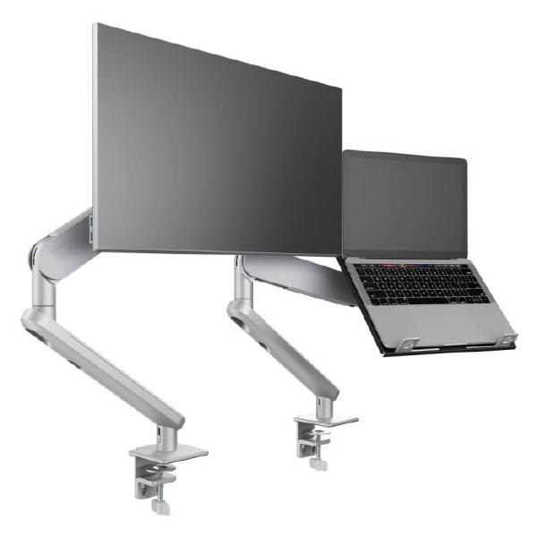 Atdec Ora Duo High-Performance Dynamic Monitor Arms with Laptop Tray. F-Clamp Desk Fixing. Max Lo... - Image 4