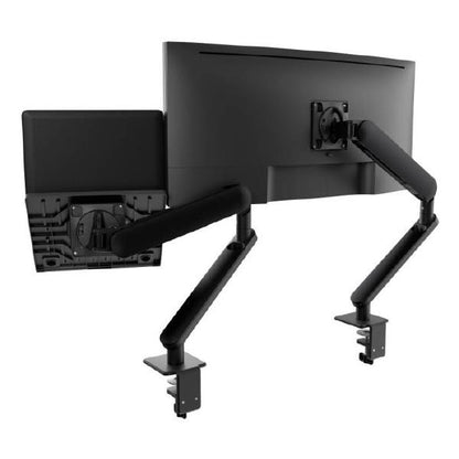 Atdec Ora Duo High-Performance Dynamic Monitor Arms with Laptop Tray. F-Clamp Desk Fixing. Max Lo... - Image 3